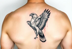 Wedge tailed eagle watercolour tattoo idea