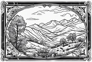 Simple oklahoma outline tattoo idea