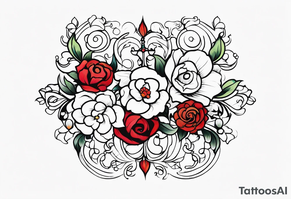 English scroll tattoo idea