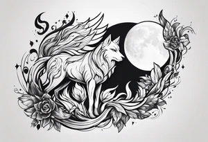 kindred league of legends. lamb and wolf tattoo idea