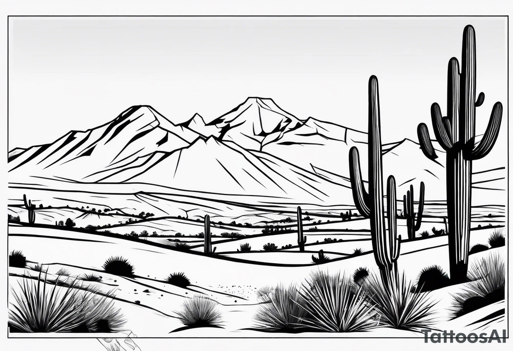 small minimalistic arizona desert with mountains tattoo idea small minimalistic arizona desert with mountains tattoo idea