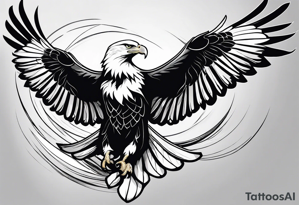 Swooping Eagle tattoo idea