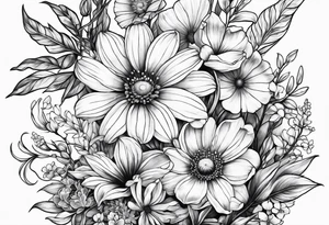 wildflowers tattoo idea
