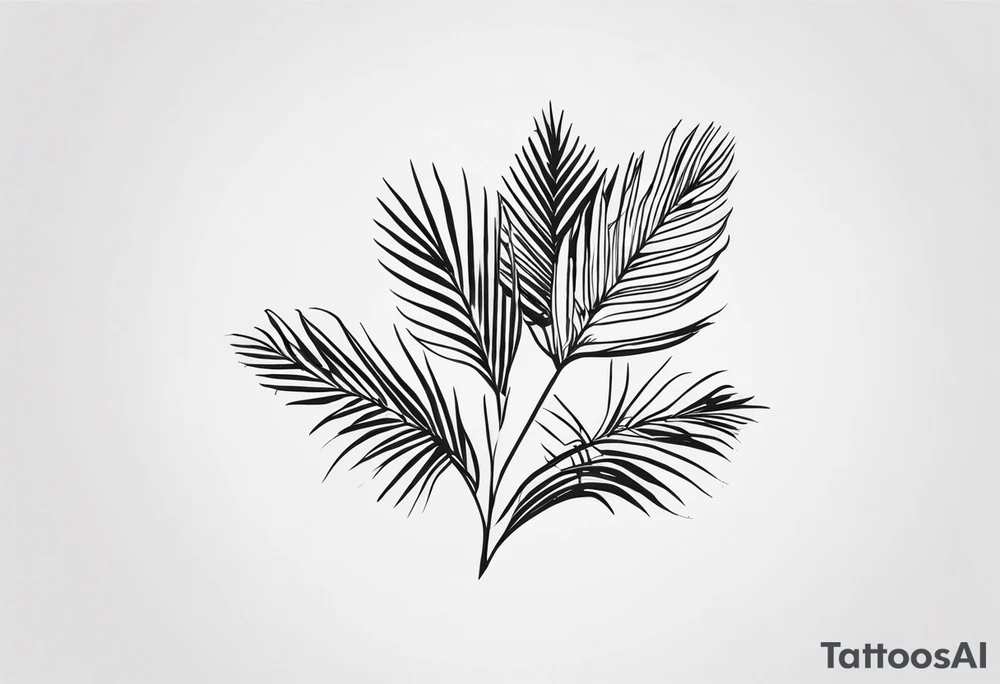 Just palm tattoo idea