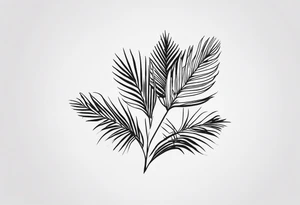 Just palm tattoo idea