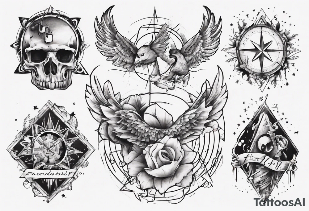 Friendship graph tattoo idea