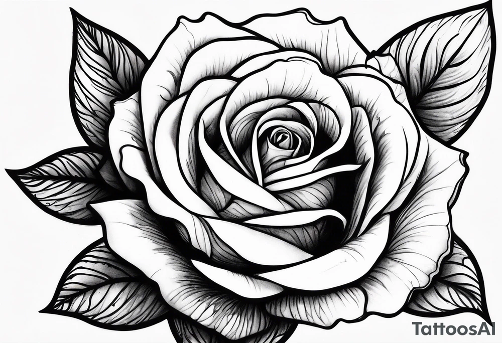 White rose, blood tattoo idea