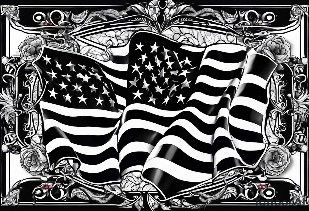 English flag skinner name tattoo idea
