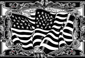 English flag skinner name tattoo idea