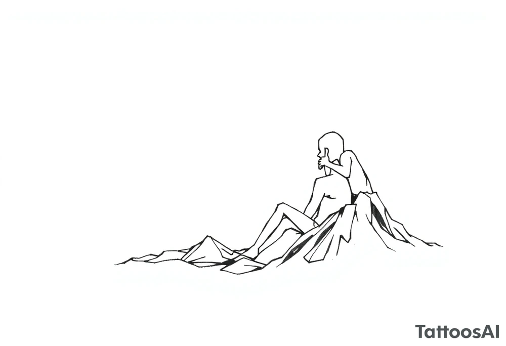 lost in thoughts tattoo idea