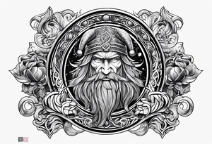 Norse mythology sleeve tattoo idea