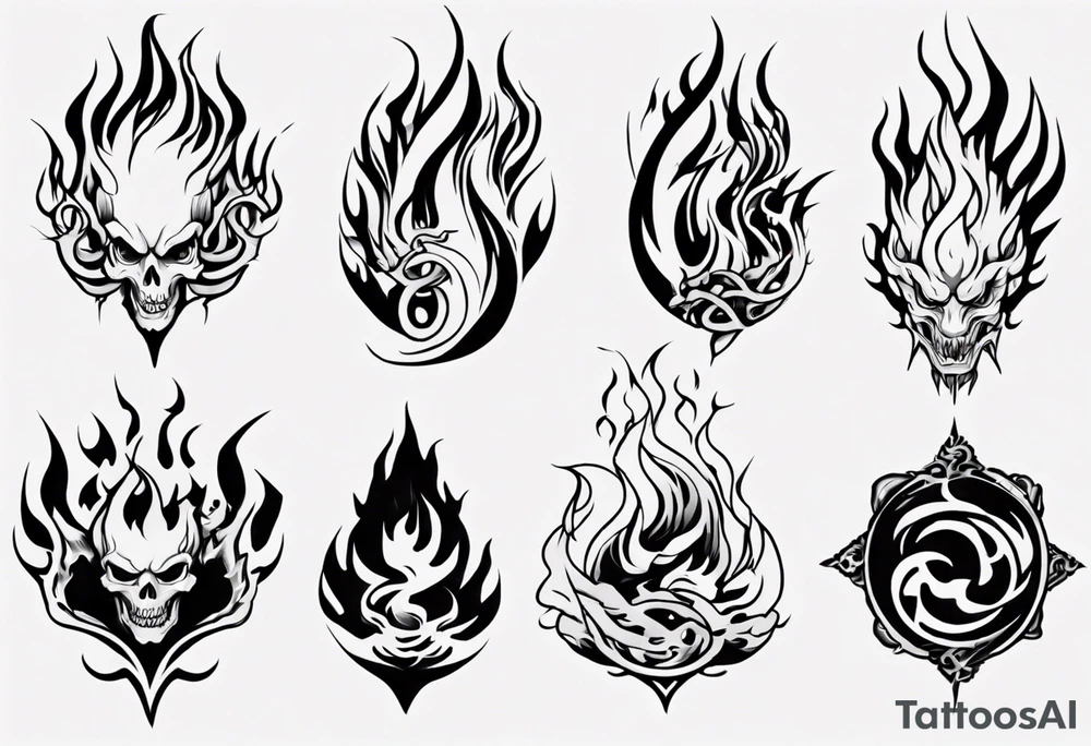 Flames tattoo idea