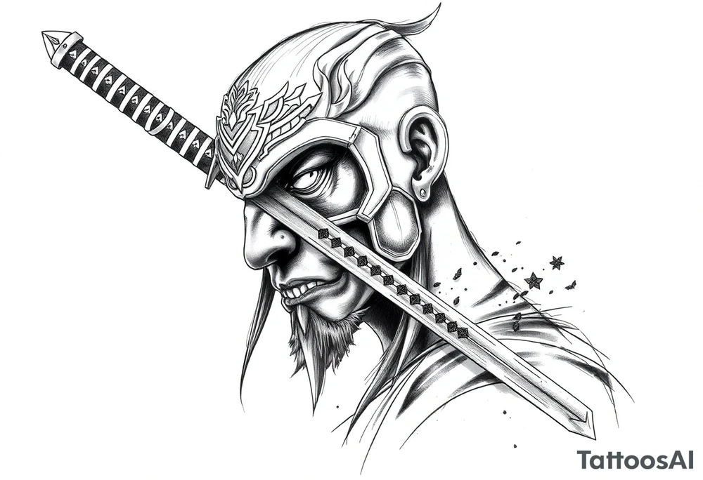 Katana, light on the bladd tattoo idea
