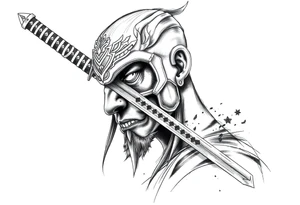 Katana, light on the bladd tattoo idea