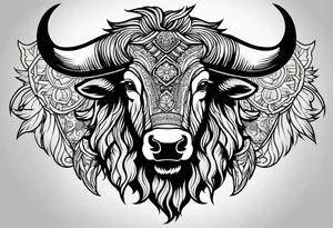 Buffalo Head tattoo idea