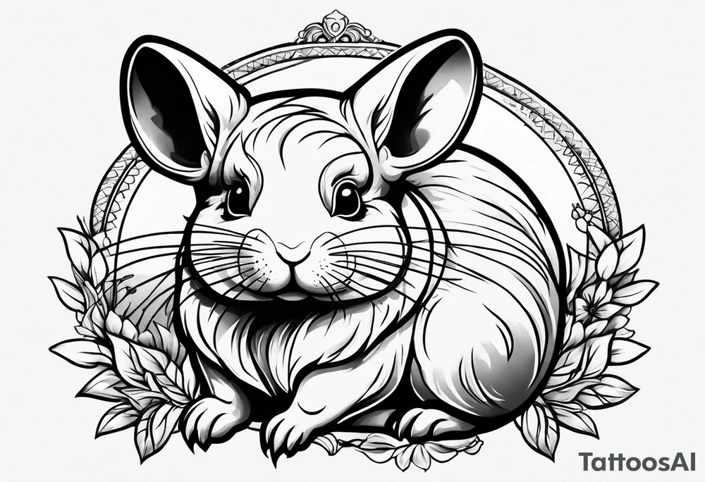 Cute Chinchilla tattoo idea
