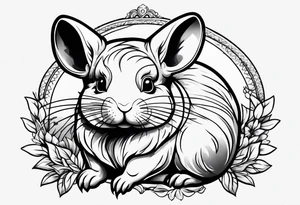 Cute Chinchilla tattoo idea