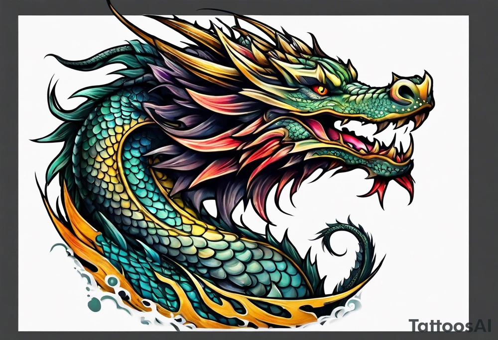 baby dragon tattoo idea
