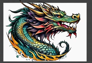 baby dragon tattoo idea