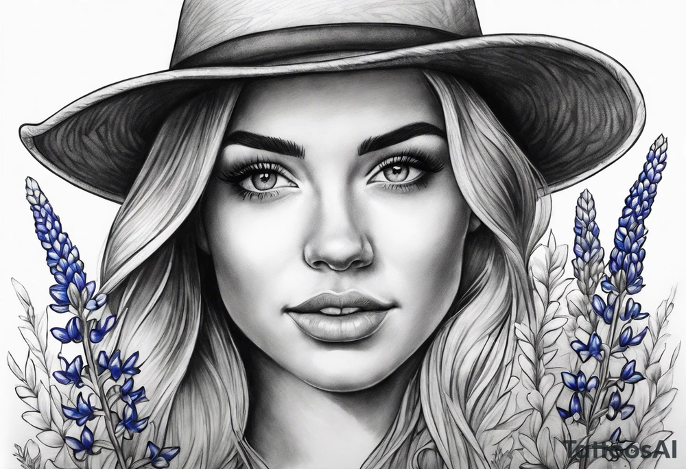 Bluebonnet tattoo idea