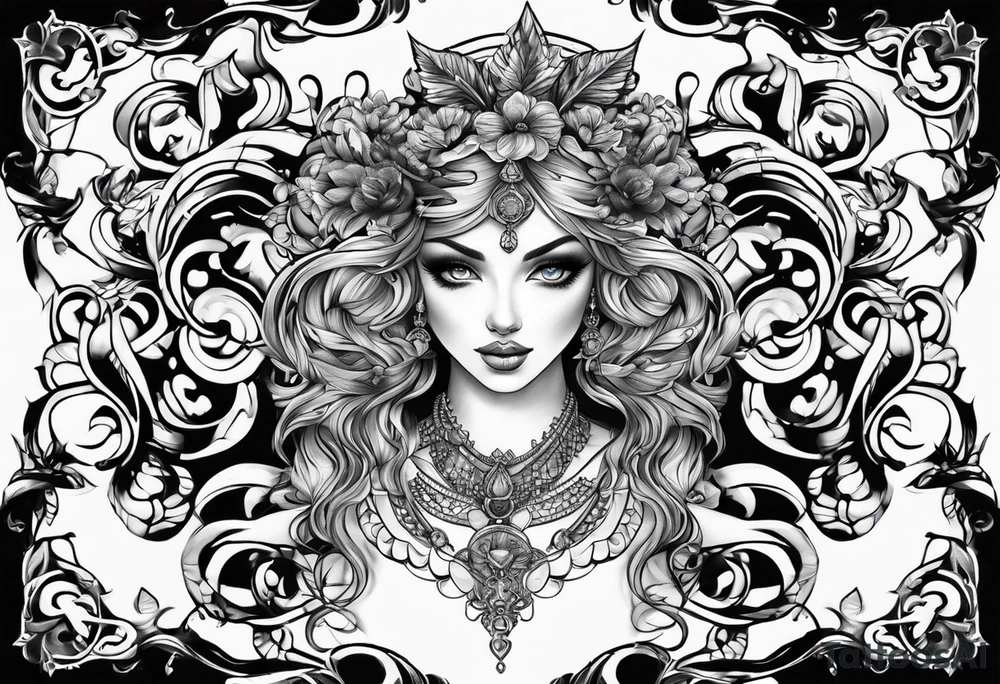 Gemini design tattoo idea
