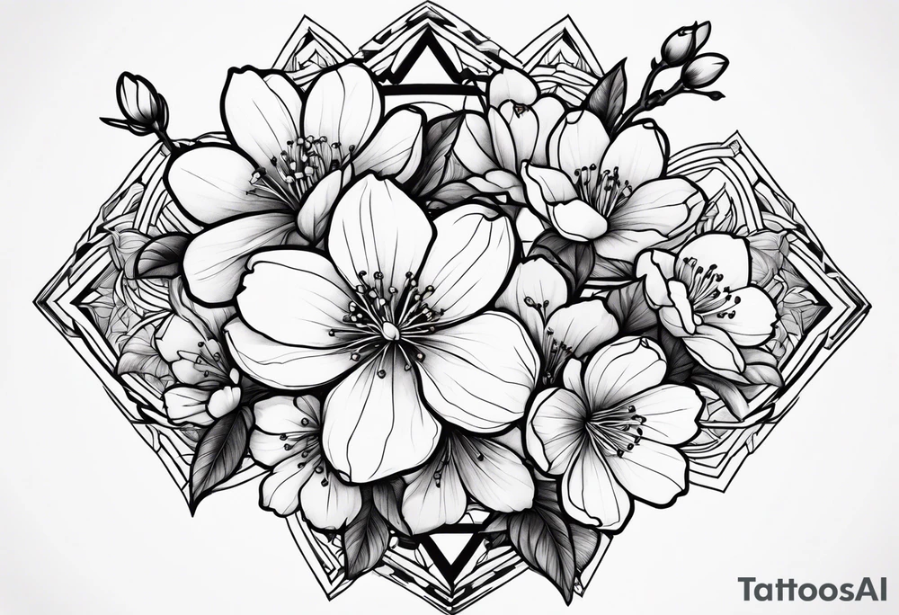 Cherry blossom tattoo idea