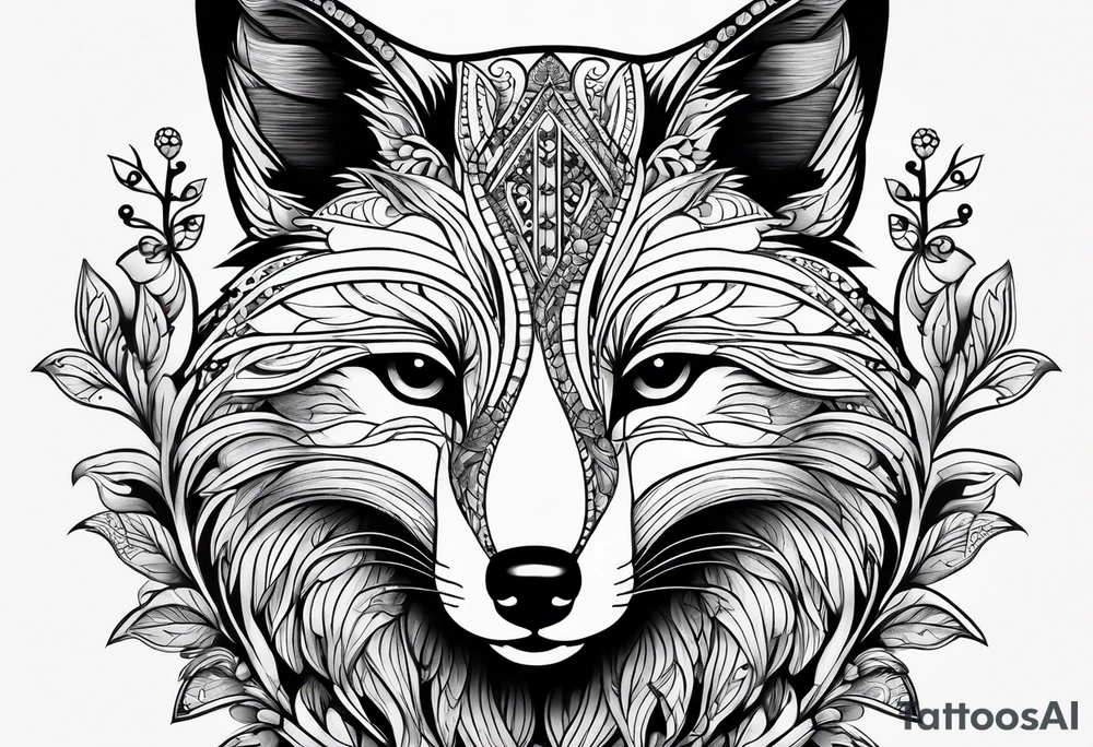 strength, small, nuanced, fox, elegant, armenian tattoo idea strength, small, nuanced, fox, elegant, armenian tattoo idea