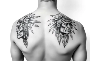 Native american warriors tattoo idea
