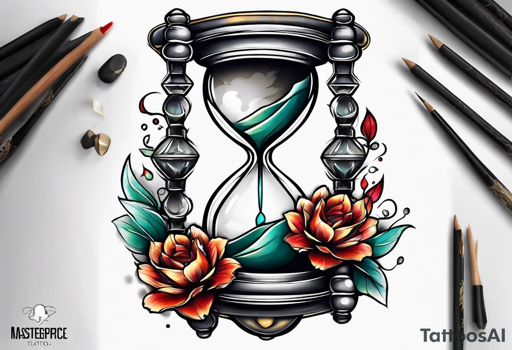 hourglass tattoo idea