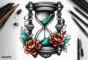 hourglass tattoo idea