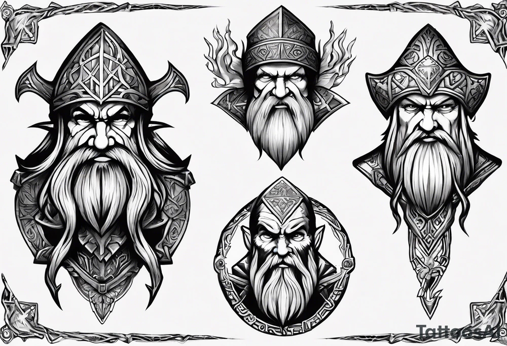 Dwarven tattoo idea