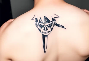 Naruto in a kunai tattoo idea