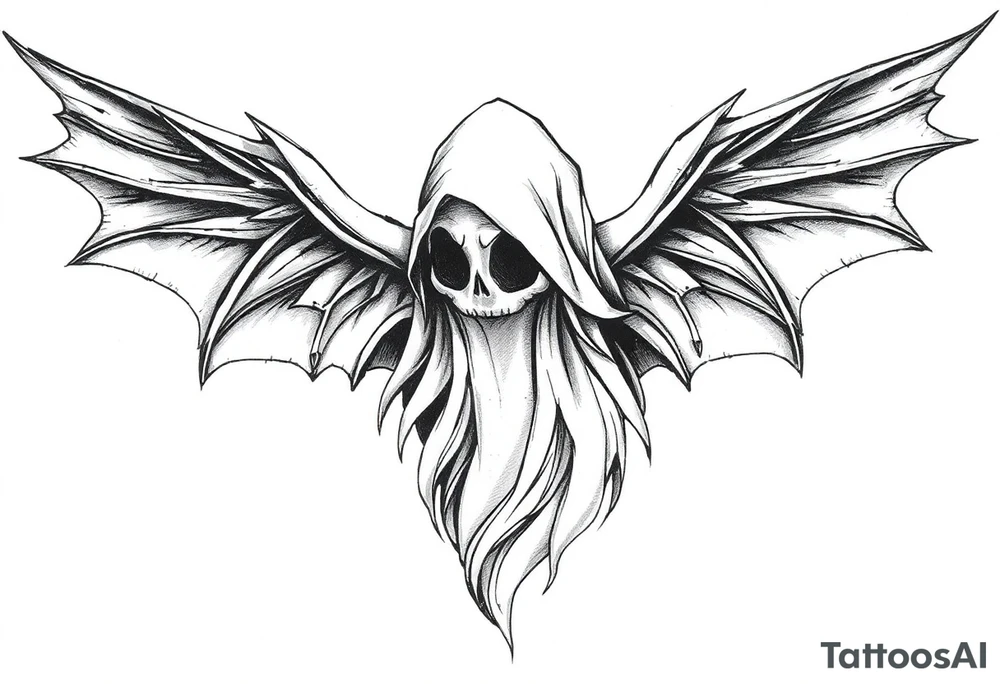 Hot sexy ghost tattoo idea