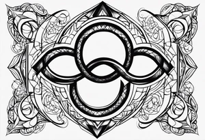 The words Even If and infinity symbol tattoo idea