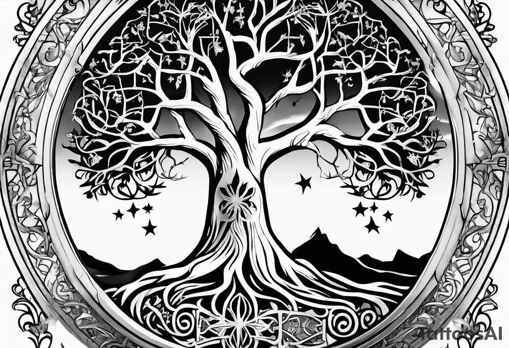 White tree of Gondor, star wars, doctor who tattoo idea
