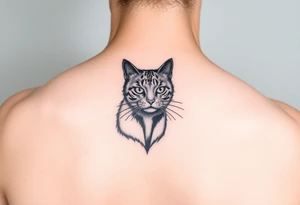 black cat tattoo idea