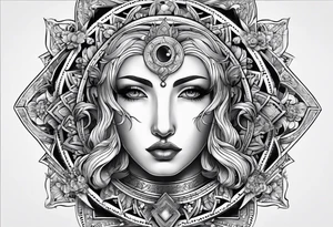 Segno zodiacale cancro con numero 69 tattoo idea