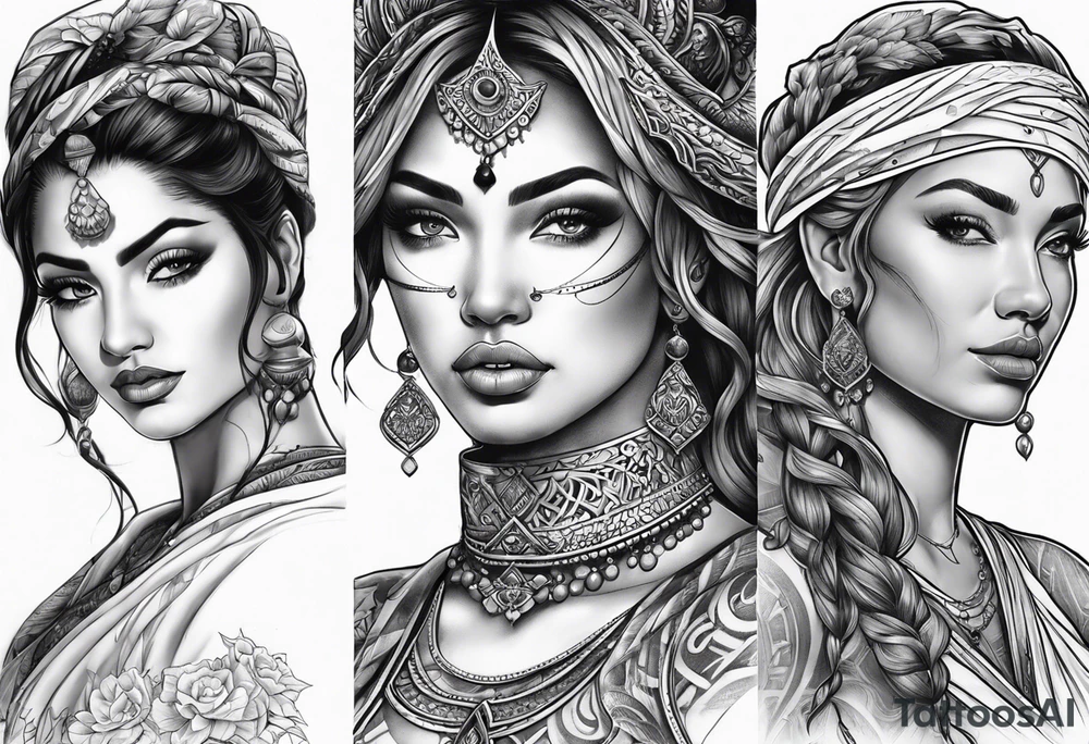 Three moirai tattoo tattoo idea