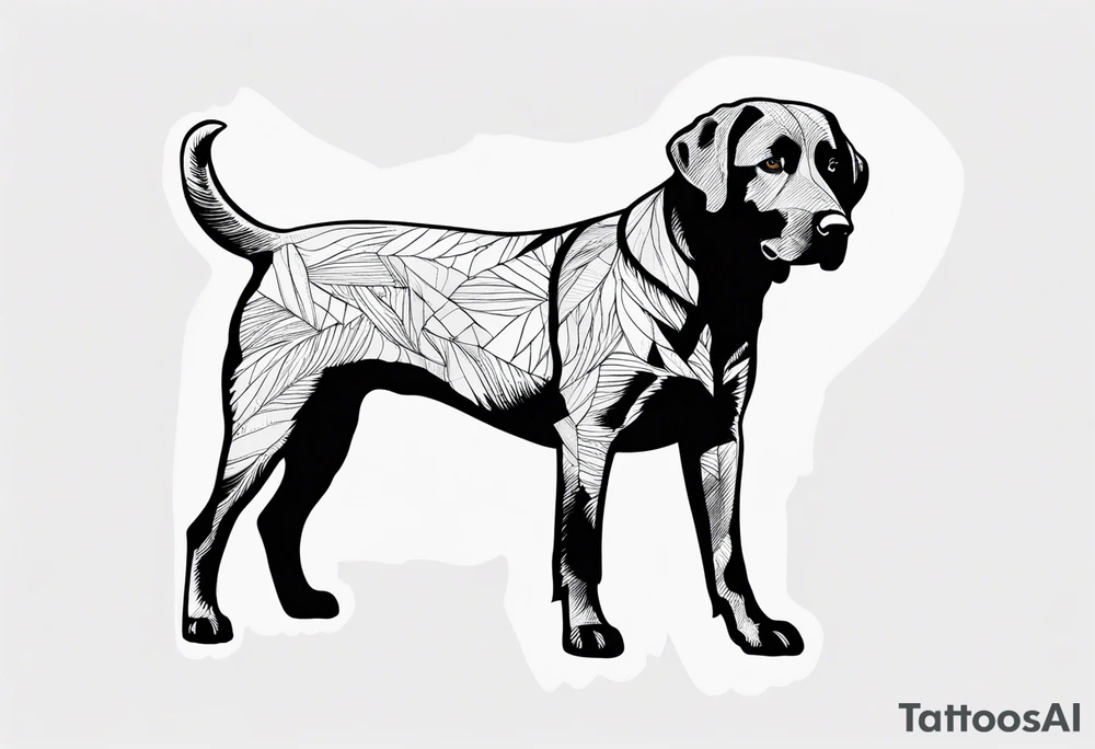 sticks a black lab would grab tattoo idea