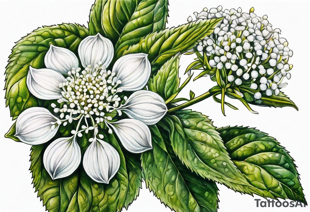 White Snakeroot flower tattoo idea