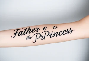 Father to the Princess tattoo idea