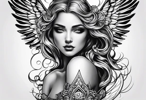. angel tattoo idea