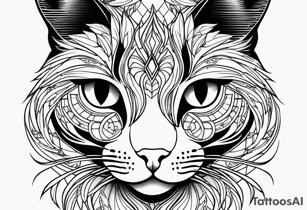 Black Cat tattoo idea