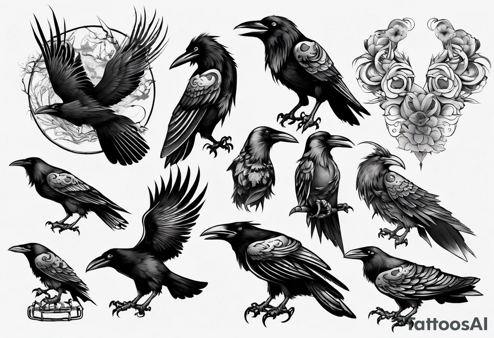 Ravens tattoo idea