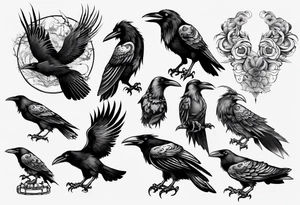Ravens tattoo idea