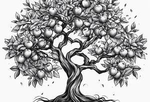 Apple tree tattoo idea
