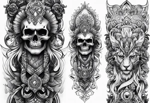 Full leg sleeve tattoo idea