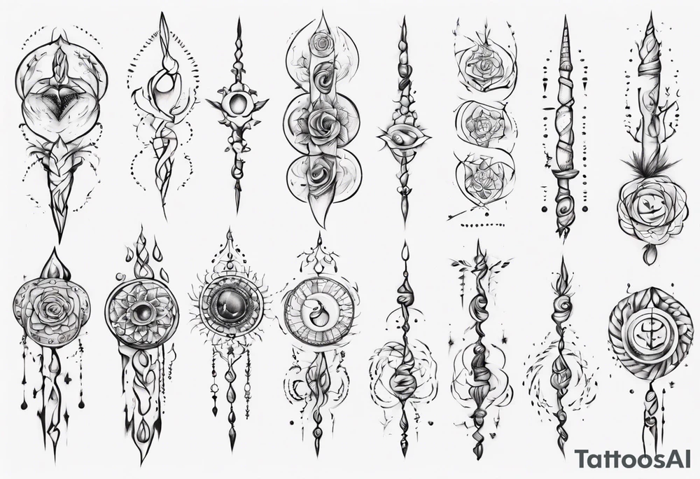 unalome tattoo idea