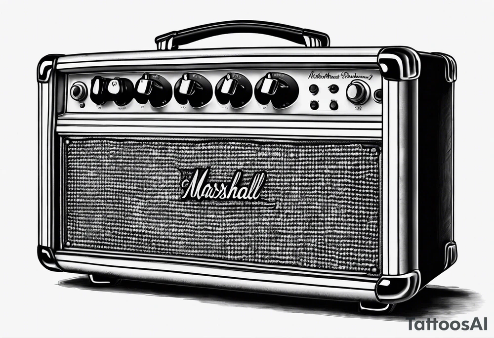 Marshall amplifier tattoo idea