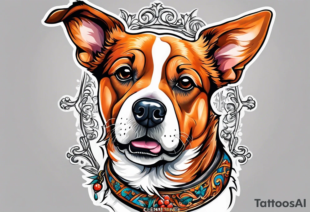 Celebrates my dog Clementine tattoo idea